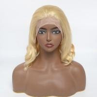 10-14 Inch 4"x4" Lace Front #613 Body Wavy Bob Wig 150% Density