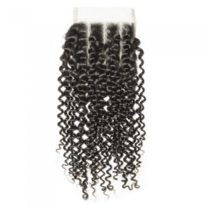 4" x 4" Kinky Curly Free Parted Indian Hair Lace Closure 10-20 Inches
